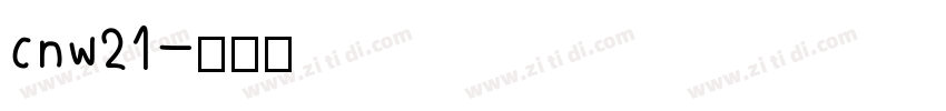 cnw21字体转换