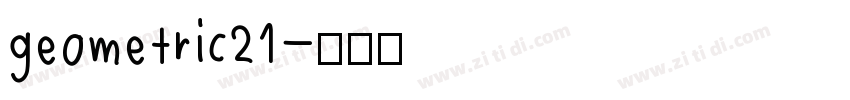 geometric21字体转换