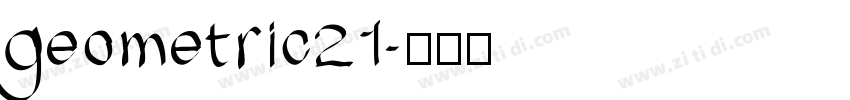 geometric21字体转换