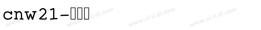 cnw21字体转换
