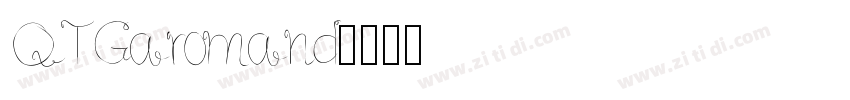 QTGaromand字体转换