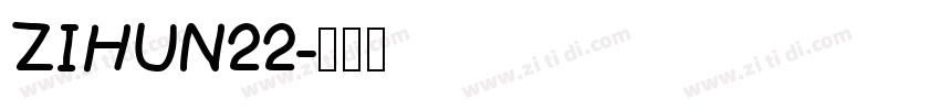 ZIHUN22字体转换