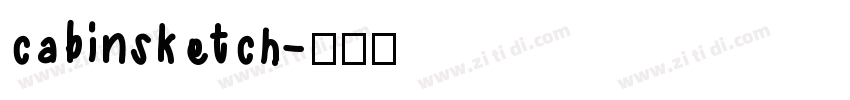 cabinsketch字体转换