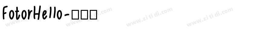 FotorHello字体转换