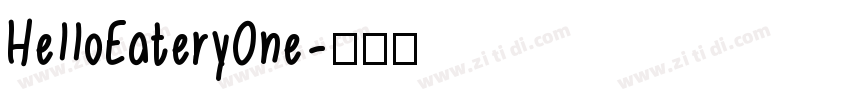 HelloEateryOne字体转换