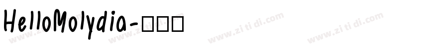 HelloMolydia字体转换