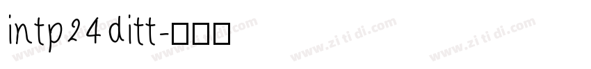 intp24ditt字体转换