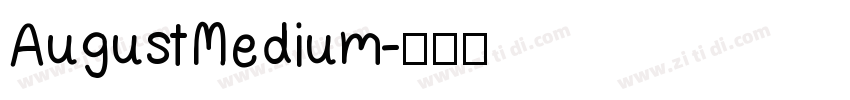 AugustMedium字体转换