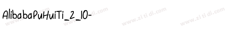 AlibabaPuHuiTi_2_10字体转换