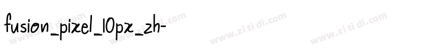 fusion_pixel_10px_zh字体转换