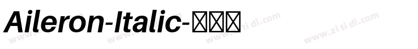 Aileron-Italic字体转换
