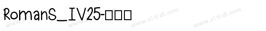 RomanS_IV25字体转换