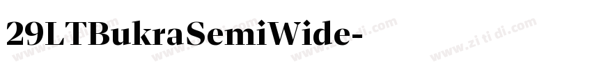 29LTBukraSemiWide字体转换