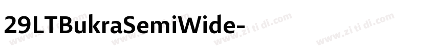 29LTBukraSemiWide字体转换