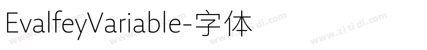 EvalfeyVariable字体转换