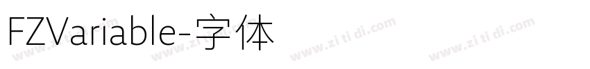 FZVariable字体转换