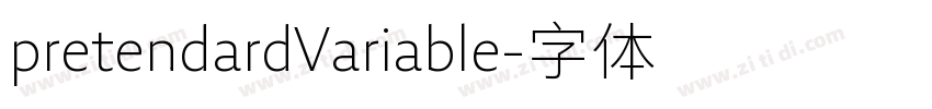 pretendardVariable字体转换
