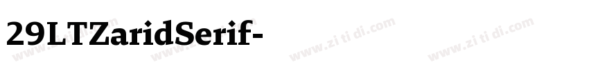 29LTZaridSerif字体转换