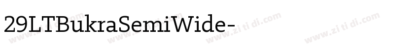 29LTBukraSemiWide字体转换