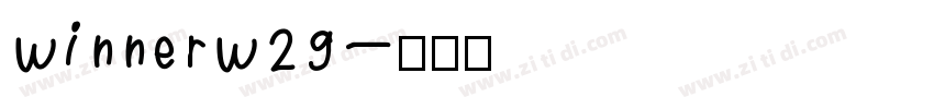WinnerW29字体转换