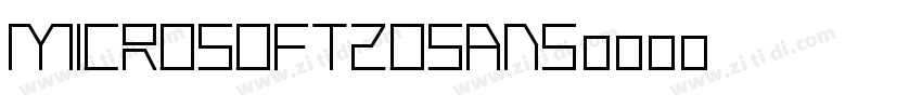 Microsoft20Sans字体转换