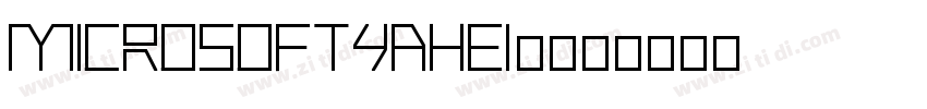 MicrosoftYaHei-常规字体转换
