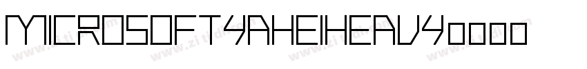 MicrosoftYaHeiHeavy字体转换