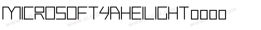 MicrosoftYaHeiLight字体转换