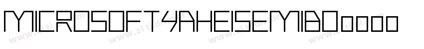 MicrosoftYaHeiSemibo字体转换