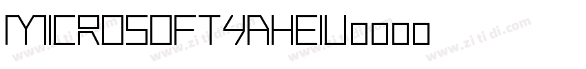 MicrosoftYaHeiU字体转换