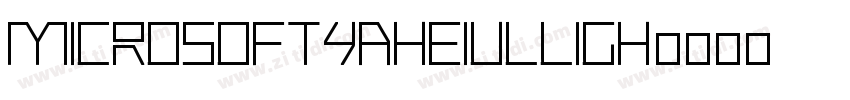 MicrosoftYaHeiUlLigh字体转换