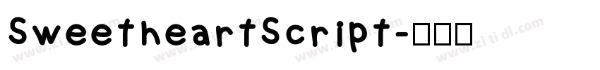 SweetheartScript字体转换