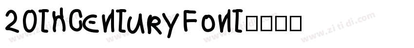 20thCenturyFont字体转换