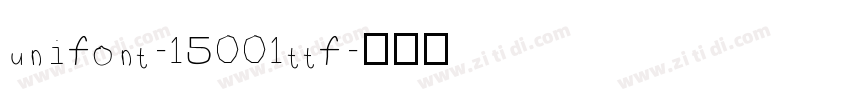 unifont-15001ttf字体转换