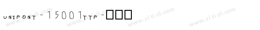 unifont-15001ttf字体转换