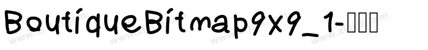 BoutiqueBitmap9x9_1字体转换
