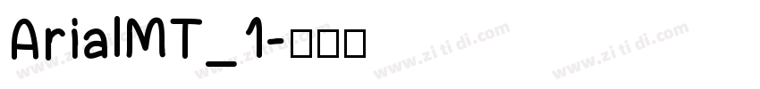 ArialMT_1字体转换