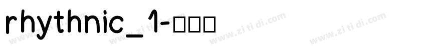 rhythnic_1字体转换