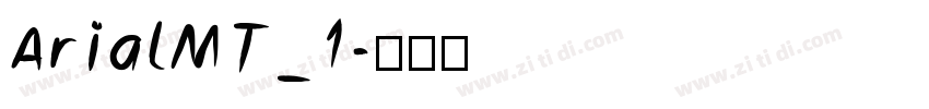 ArialMT_1字体转换