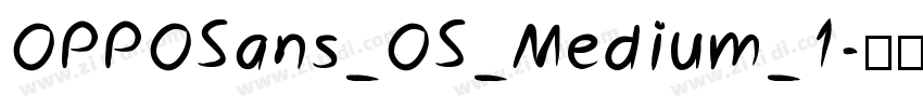 OPPOSans_OS_Medium_1字体转换