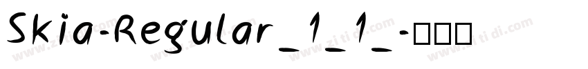 Skia-Regular_1_1_字体转换