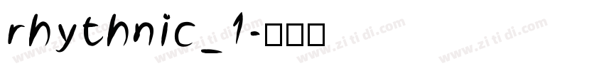rhythnic_1字体转换