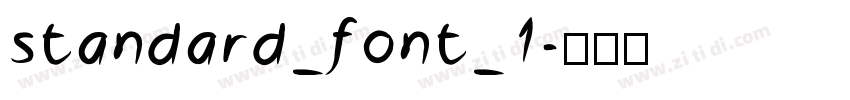 standard_font_1字体转换