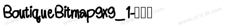 BoutiqueBitmap9x9_1字体转换