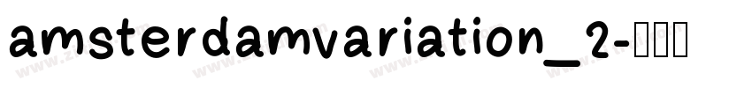 amsterdamvariation_2字体转换