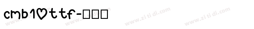 cmb10ttf字体转换