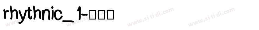 rhythnic_1字体转换