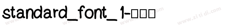 standard_font_1字体转换