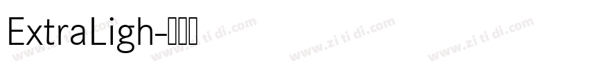 ExtraLigh字体转换