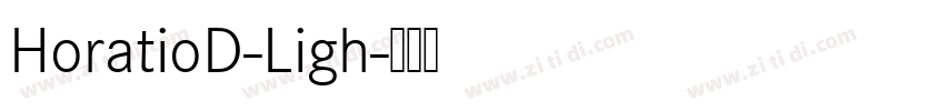 HoratioD-Ligh字体转换